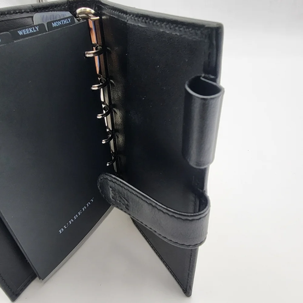 BURBERRY Nova Check Canvas Agenda Day Planner/ Passport Holder Beige...Authentic